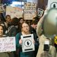 Israelis protest sexual violence against women on December 4, 2016 in Tel Aviv
