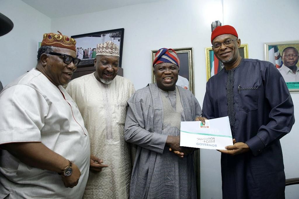 Ambode picks up his N22.5million nomination form on Monday, September 10, 2018