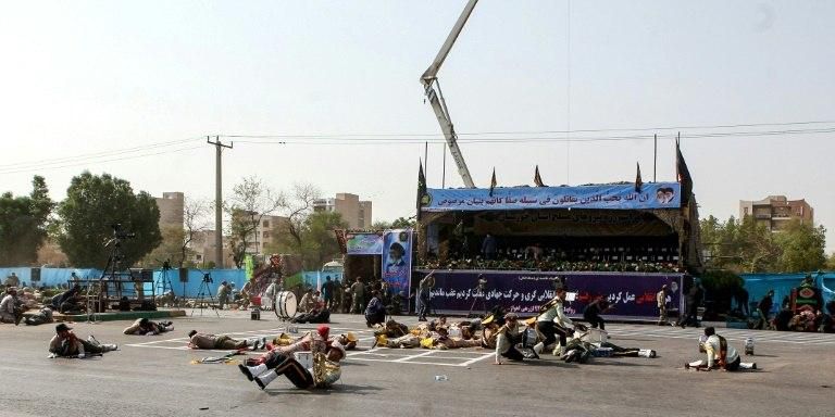 Iranian officials have blamed the parade attack on a 'foreign regime' backed by the United States