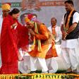 Vasundhara Raje (centre) is the daughter of a former Maharaja who married an erstwhile ruler of another dynasty