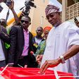 Gov Aregbesola casting his vote 