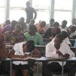 Students writing an exam