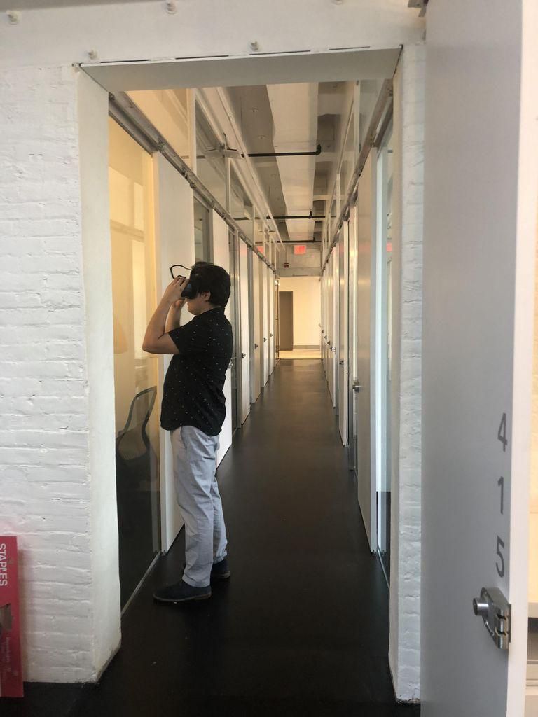 An attendee at the SexTech hackathon in Brooklyn, NY.