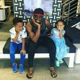 Peter Okoye and kids, Cameron and Aliona