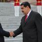 Venezuelan President Nicolas Maduro, shown here with Chinese counterpart Xi Jinping, says China agreed to oil industry financing