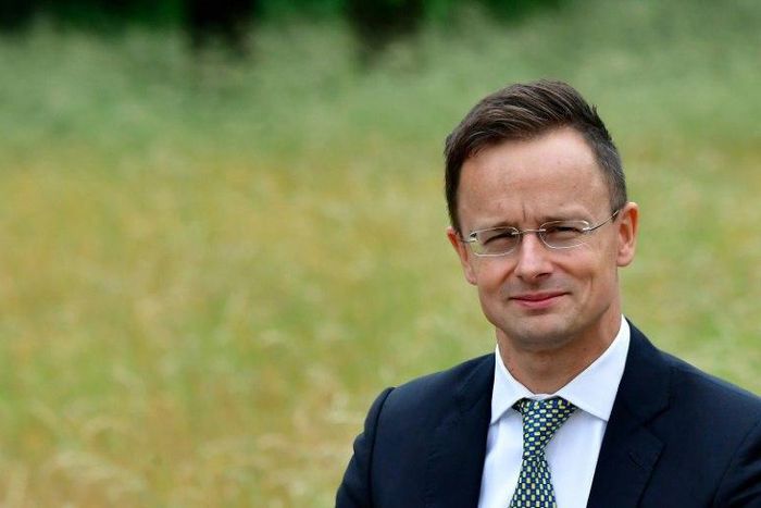Hungarian Foreign Minister Peter Szijjarto, pictured June 2018, says it is "obvious that the UN officials spreading these lies about Hungary are biased pro-migration officials"
