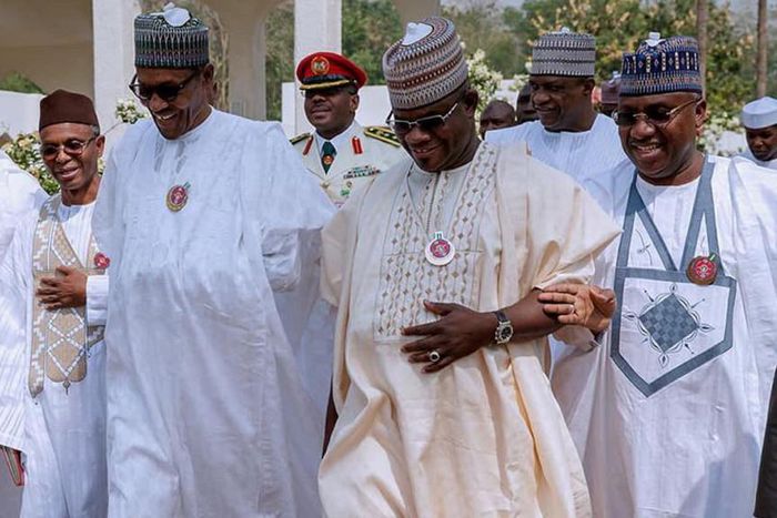 President Buhari in late night meeting with APC Governors at Aso Rock
