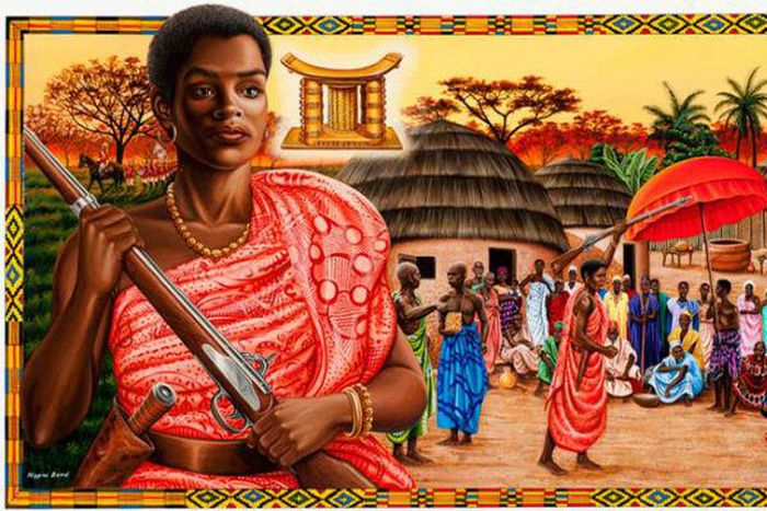 Yaa Asantewaa of the Ashanti Kingdom, Ghana. [kentakepage]