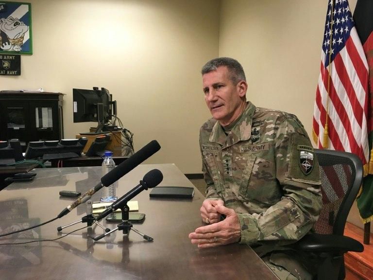 Gen. John Nicholson insisted last month that the Trump strategy for Afghanistan was working