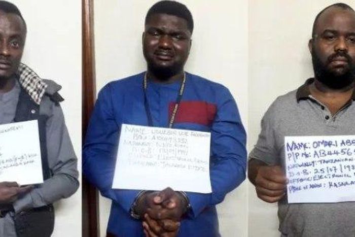 The two Nigerians were arrested alongside a Tanzanian for their alleged involvement in defrauding several local banks in Kenya.