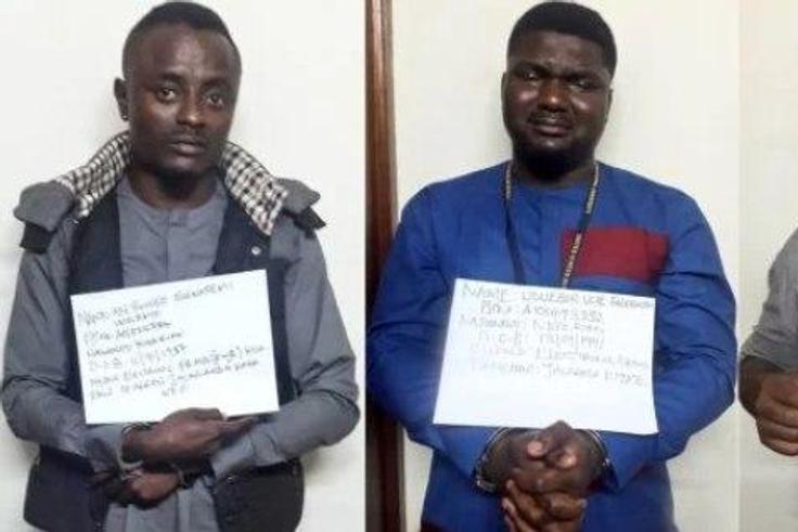 The two Nigerians were arrested alongside a Tanzanian for their alleged involvement in defrauding several local banks in Kenya.