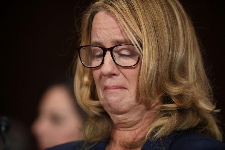 Christine Blasey Ford, a university psychology professor specializing in biostatistics, offered sometimes clinical answers to the questions put to her