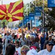 Some Macedonians have rallied for a "yes" vote on whether to change the country's name