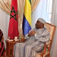 The Moroccan Royal Palace released this picture on Monday, which it said showed Morocco's King Mohamed VI visiting Gabon's President Ali Bongo at the military hospital in the capital Rabat