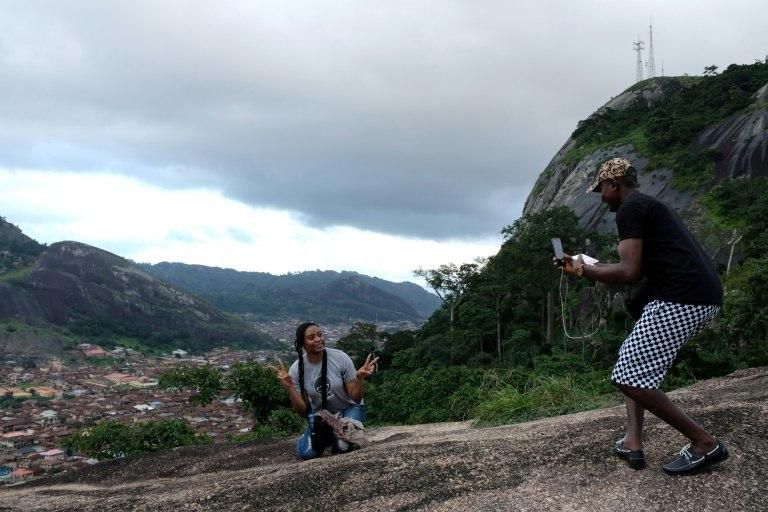 Taking a selfie and capturing the experience to share online is an all-important part of travelling in Nigeria