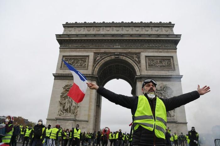The Arc de Triomphe was covered in graffiti and its museum and lobby ransacked during the "yellow vest" protests in Paris on December 1