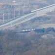 A South Korean train left Dorasan station Friday and crossed into North Korea