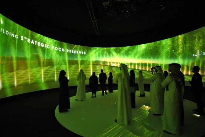 Participants attend an investment conference in Riyadh on October 25, 2017