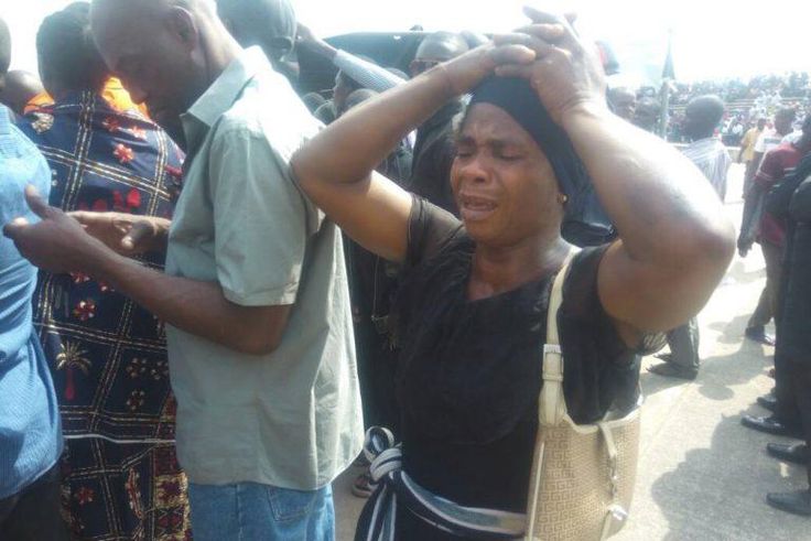 Mourners after herdsmen attacks in Benue in January, 2018