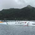 The Air Niugini Boeing 737-800 missed the runway and ended up half submerged in Chuuk lagoon