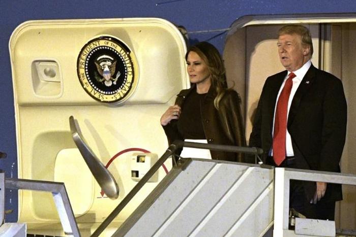 US President Donald Trump and First Lady Melania Trump arrived in Argentina on Air Force One