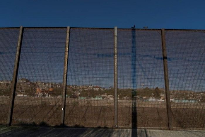 The existing US-Mexico border fence near downtown El Paso, Texas, is being replaced under President Donald Trump's border wall program