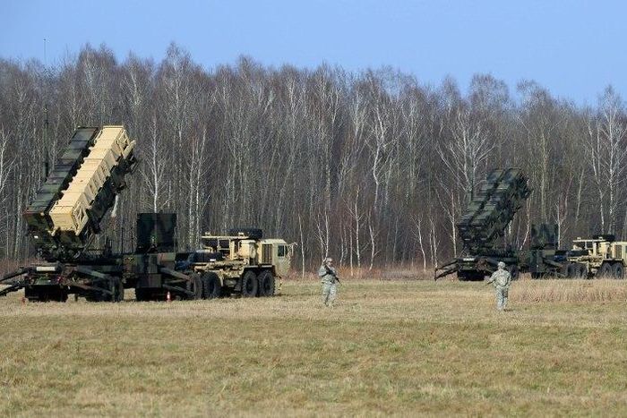 Patriot missiles seen during an exercise in Poland in 2015