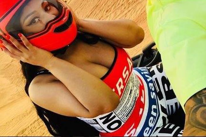 Nicki Minaj and her rumoured boo, Lewis Hamilton