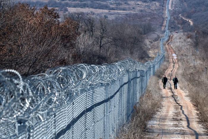 Bulgaria has built a barbed-wire fence along its border with Turkey to keep out migrants