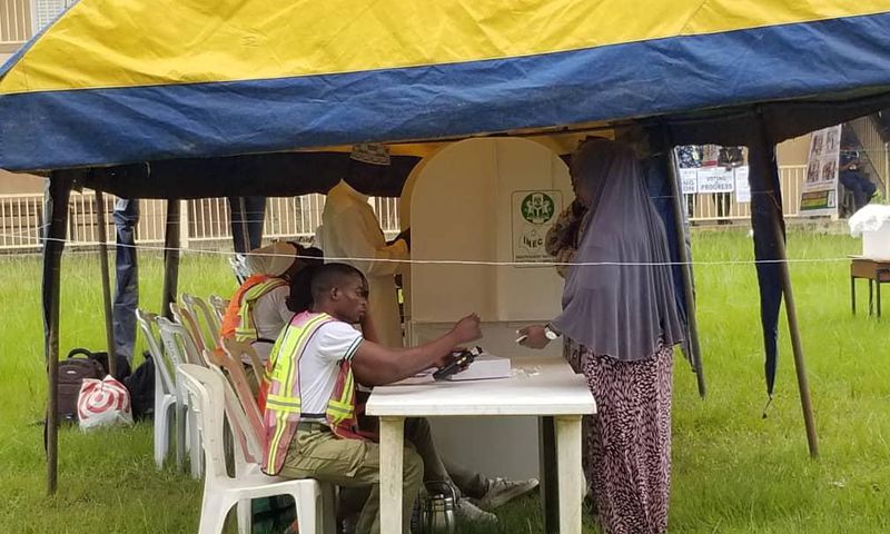 A polling booth in Osun state