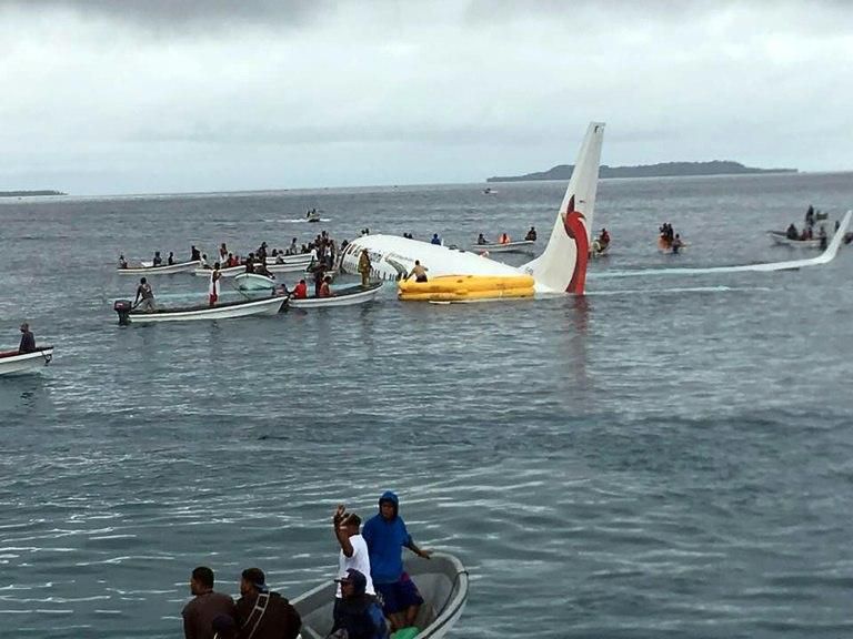 Pictures and video posted on social media showed locals scrambling in small boats to rescue the passengers and crew