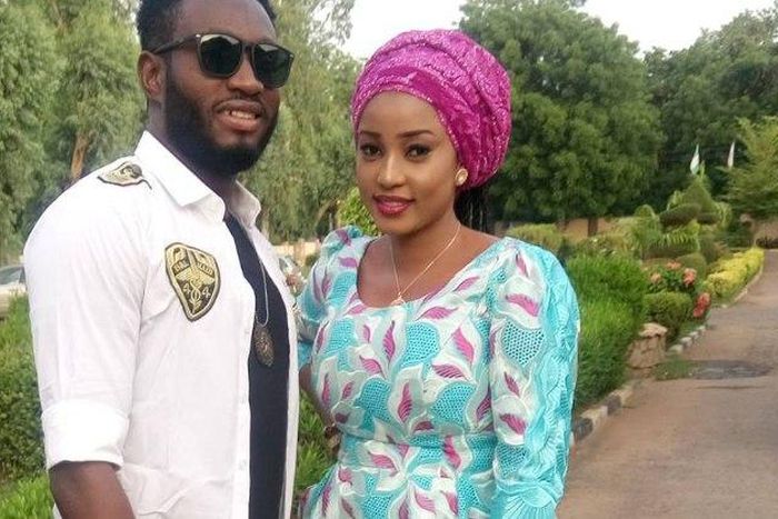 Sadiq Sani Sadiq tare da Hafsat Idris