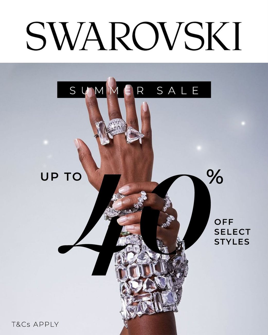 Swarovski Nigeria Launches Exclusive Summer Sale: Up to 40% Off All Crystal Jewellery, Other Accessories
