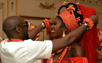 Peep photos from 2Baba, Natasha Osawaru’s traditional wedding