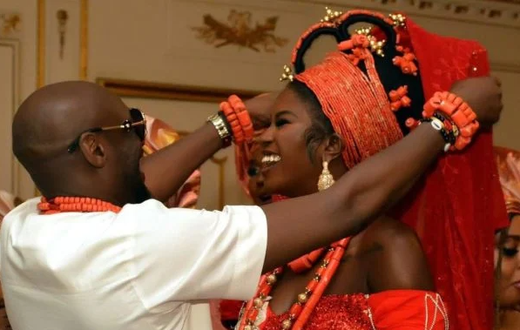 Peep photos from 2Baba, Natasha Osawaru’s traditional wedding
