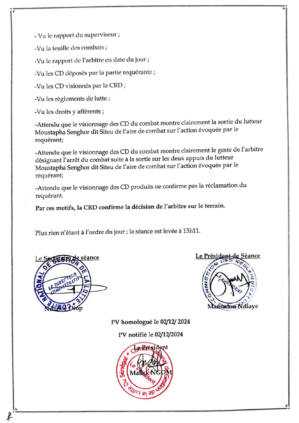 La seconde chute de Siteu face à Modou Lô