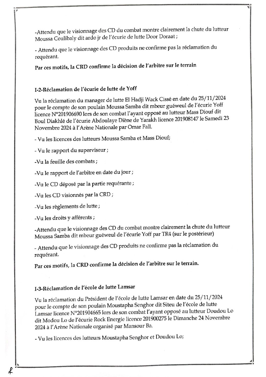 La seconde chute de Siteu face à Modou Lô