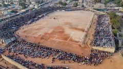 Le stade de Nzérékoré, en Guinée. ALLIANCE DES JEUNES LEADERS DE LA FORÊT  FACEBOOK