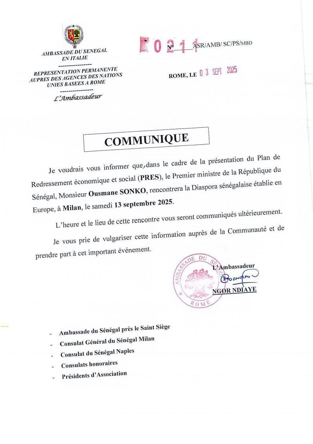 Ousmane Sonko renonce à sa visite à Paris et se rend aux Emirats Arabes...