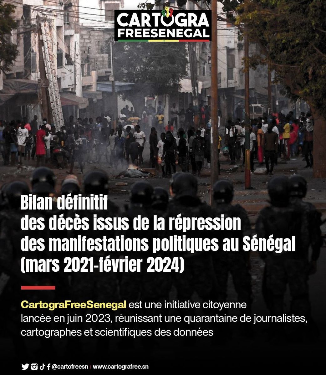 Emeutes au Sénégal : 65 morts entre 2021 et 2024