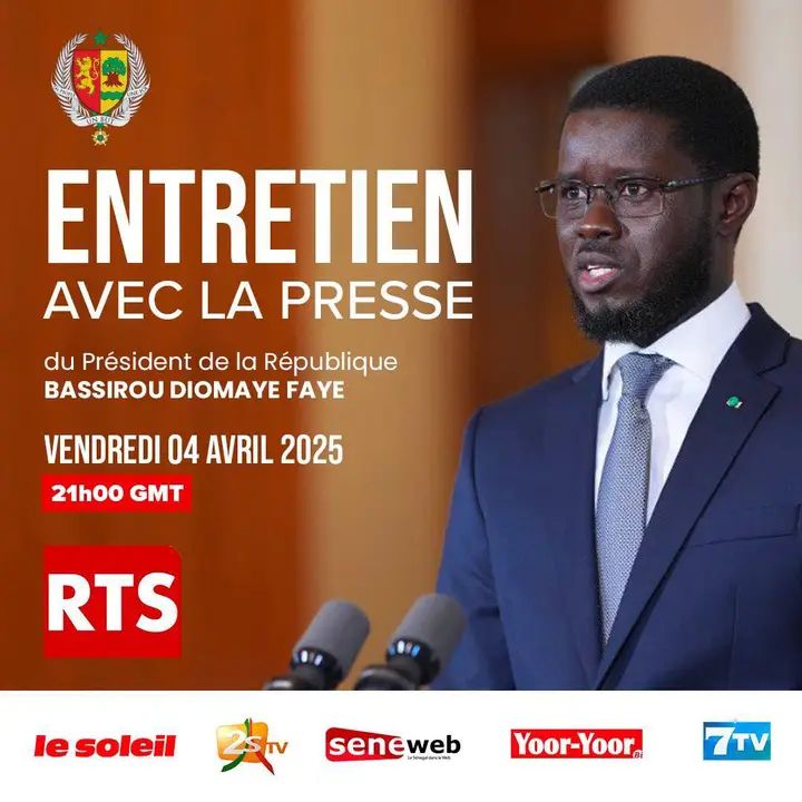 Président Diomaye face à la presse à 21h au Palais