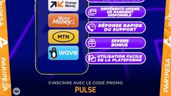 Débloquez 85 000 XOF avec le code promo PULSE sur PariPesa