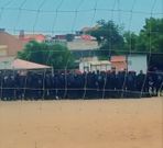 Le Terrain Sacré-Coeur barricadé par la Police
