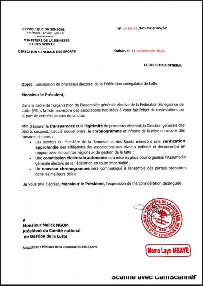 Fédération sénégalaise de Lutte : les élections suspendues, voici les raisons