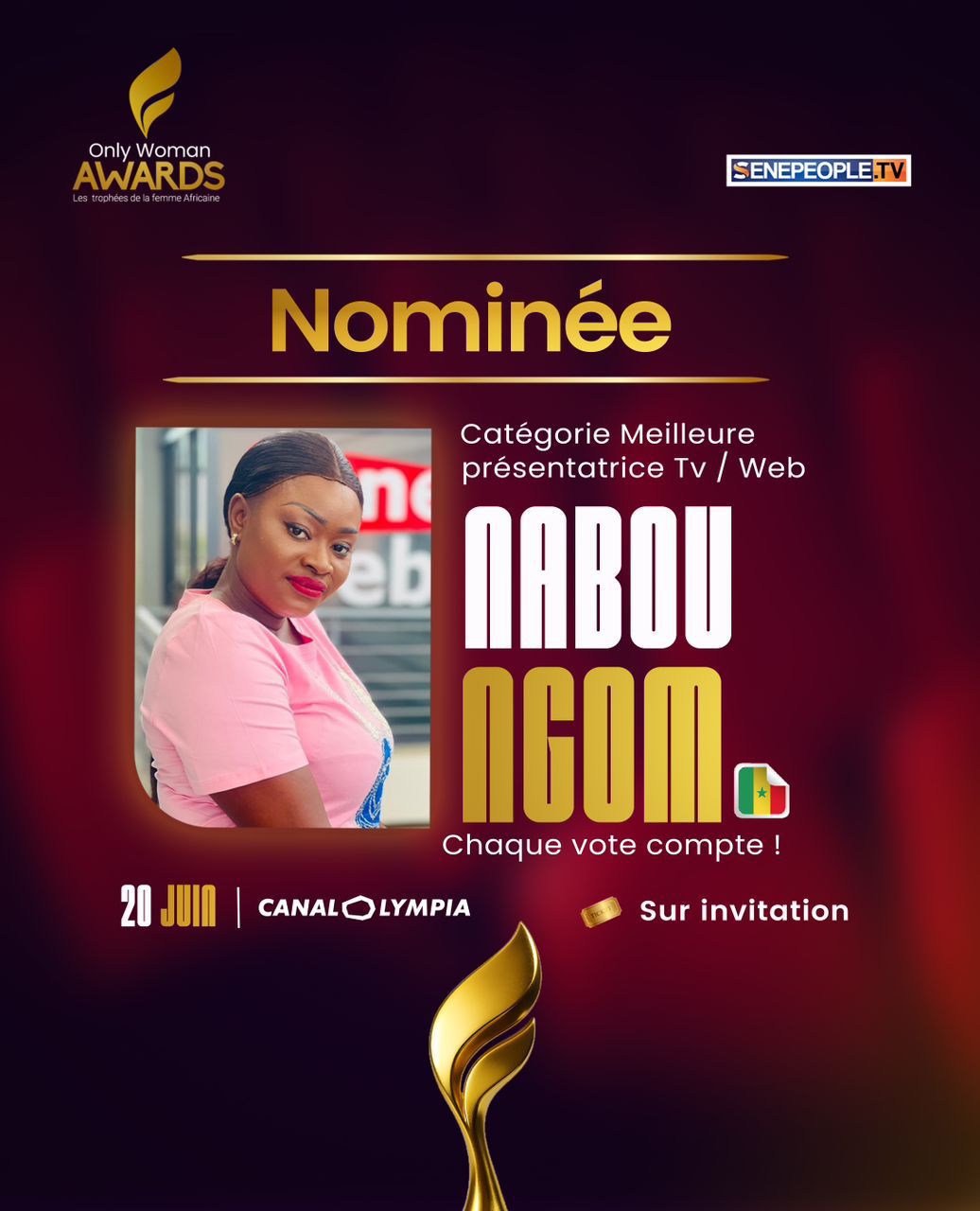 Nabou Ngom : une voix montante de Seneweb nominée aux Only Woman Awards