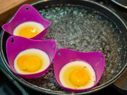 Silicone egg cups are cute, but they don't poach better than tried-and-true methods.
