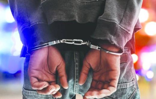 A man in handcuffs