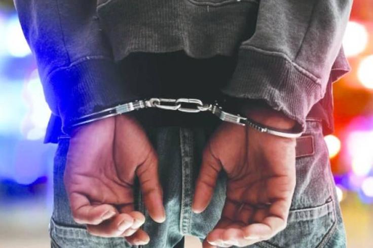 A man in handcuffs