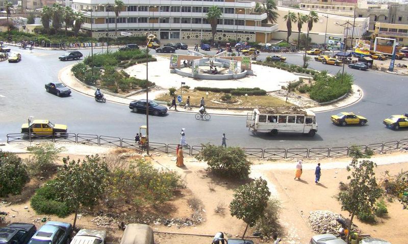 Rond point jet deau sicap dakar