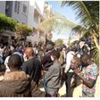 Mobilisation des partisans d'Ousmane Sonko devant sa demeure